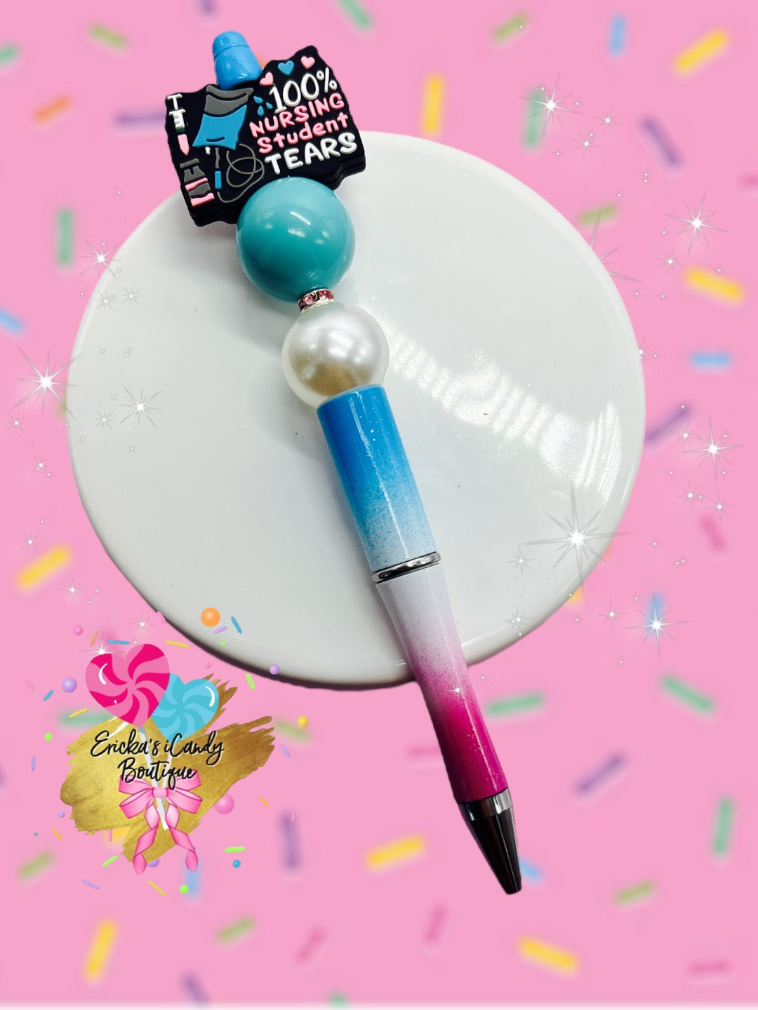 100% Nursing Student Tears - Beaded Pen