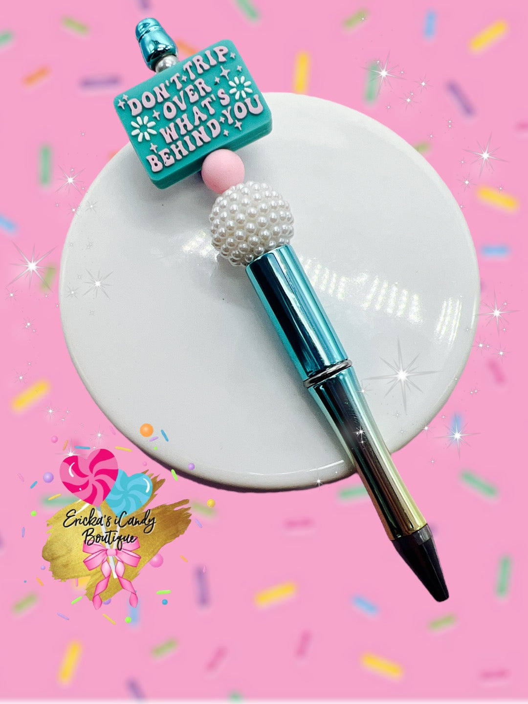 Don’t Stress - Beaded Pen
