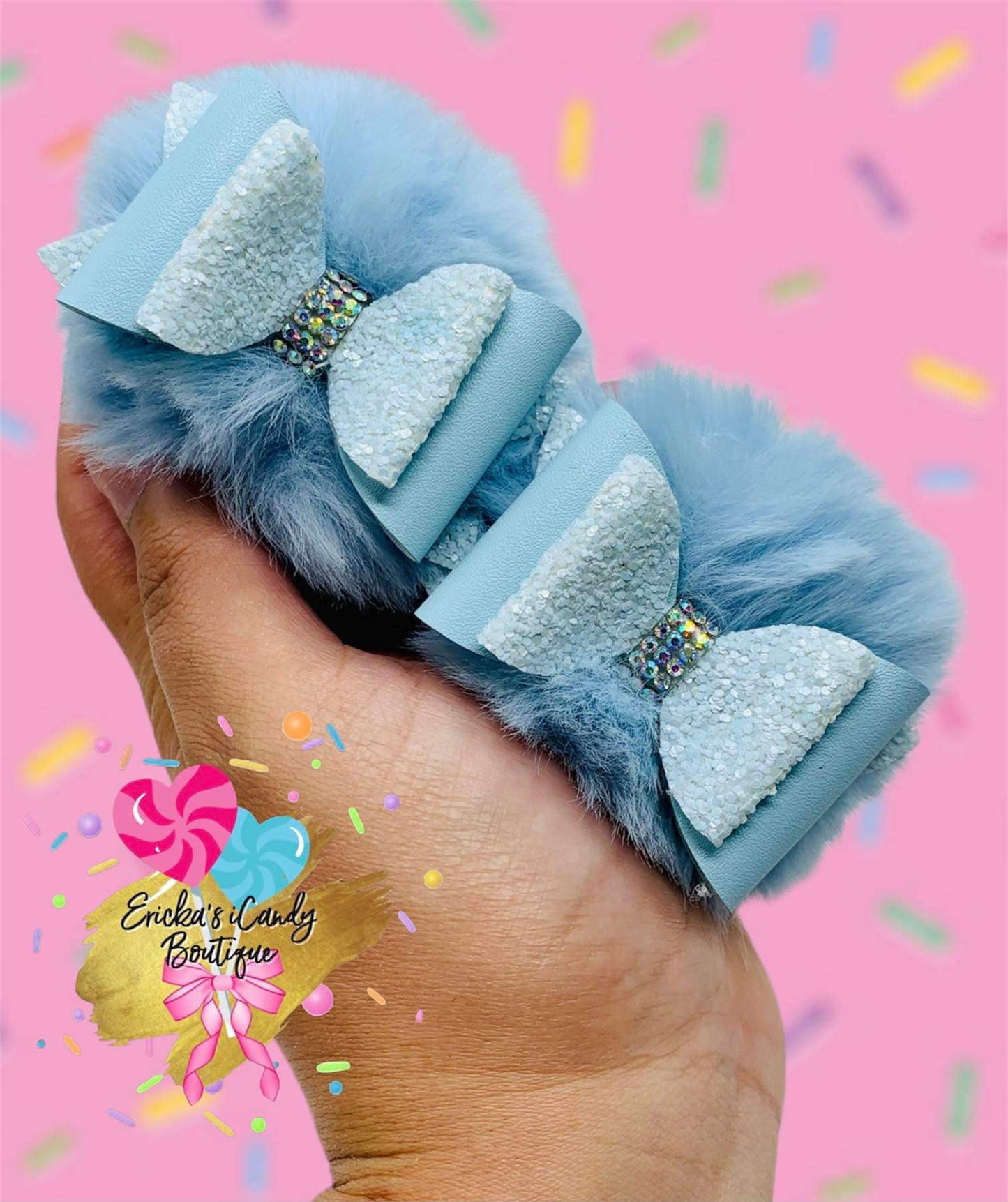 Sky Blue Koala Pom Piggies