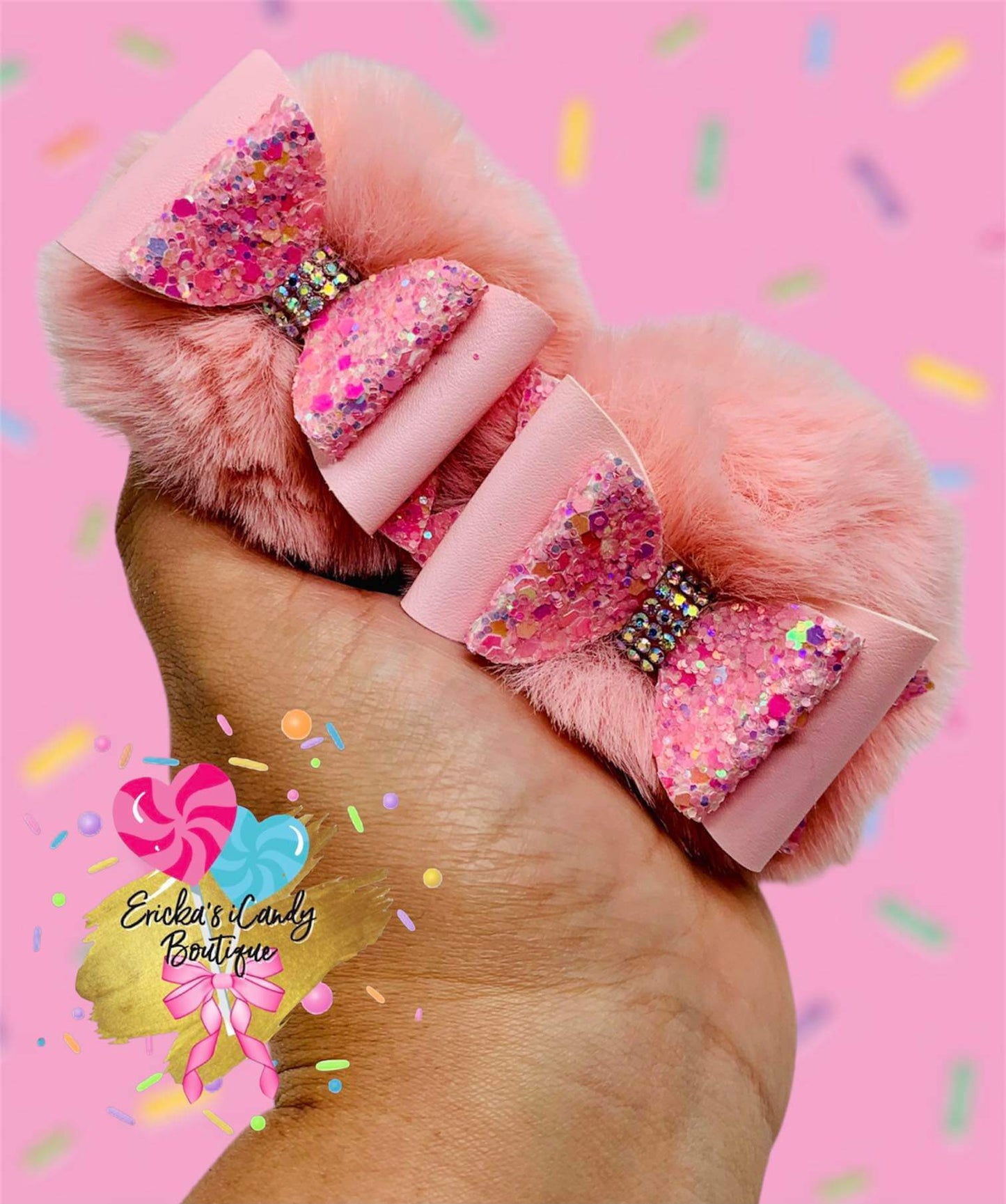 Light Pink Koala Pom Piggies