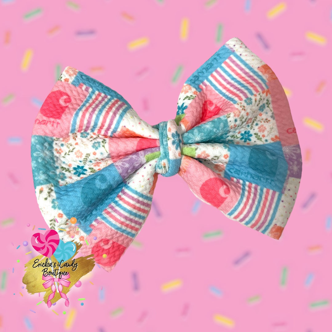 Carhartt Patchwork - 5in Bullet Fabric Bow