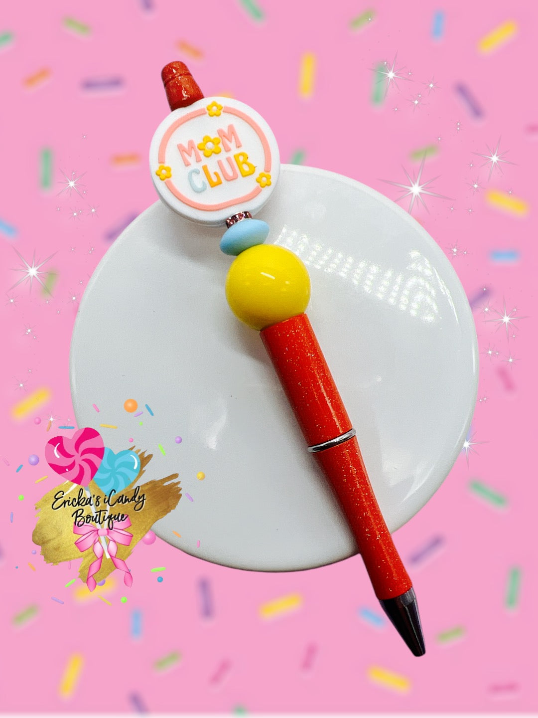 Orange Moms Club - Beaded Pen