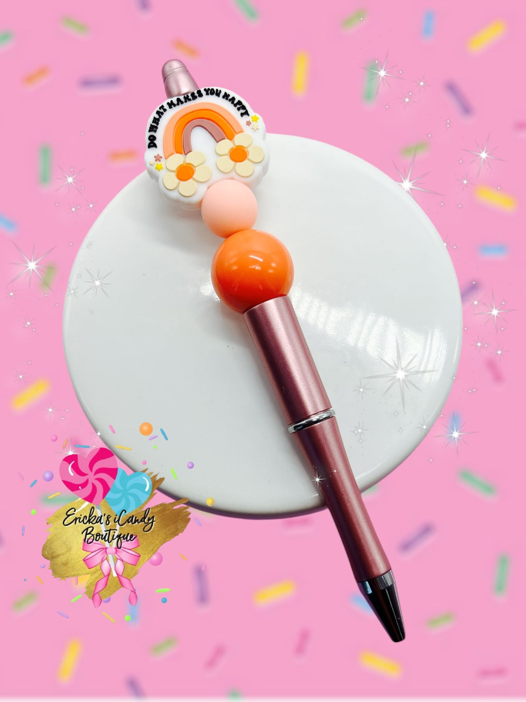Do what makes you happy - Beaded Pen