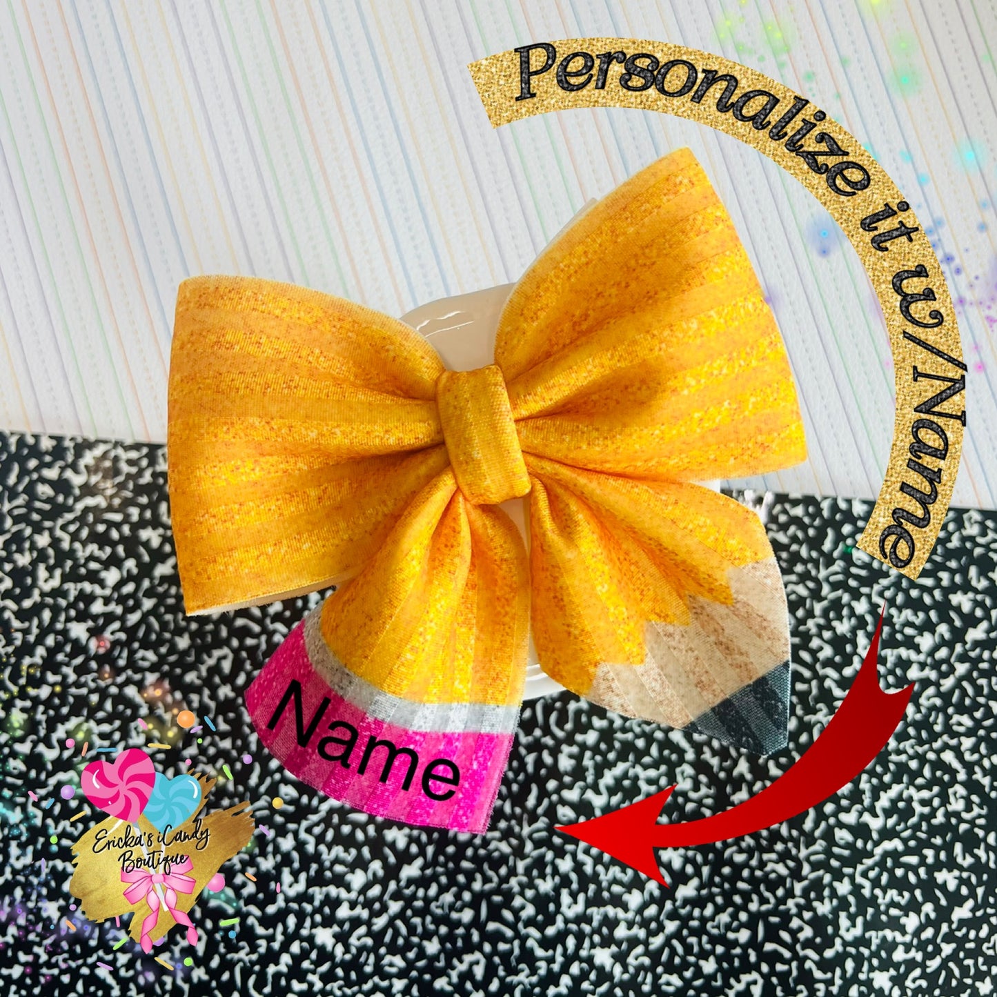 Pencil 5in Sailor Bow