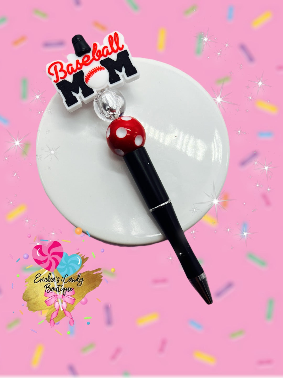 Baseball Mom - Beaded Pen