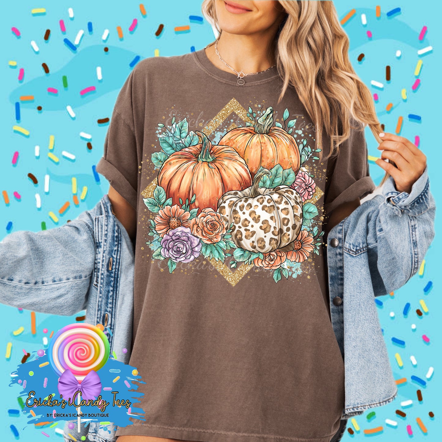 Golden Glitter Pumpkins - Tees & Sweatshirts