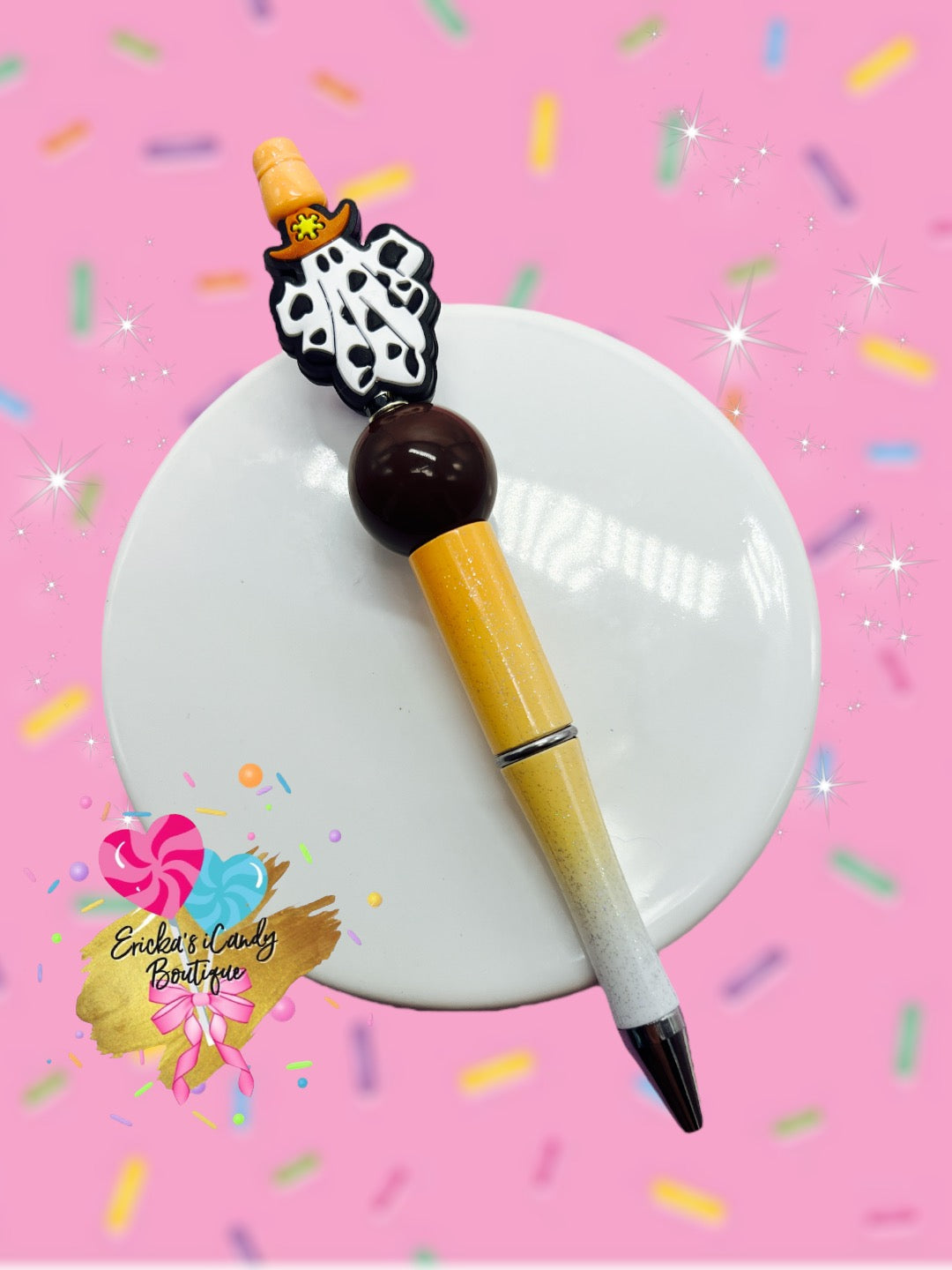 Moo Ghost - Beaded Pen