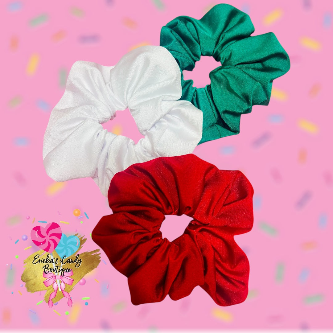 Christmas Swim Scrunchies