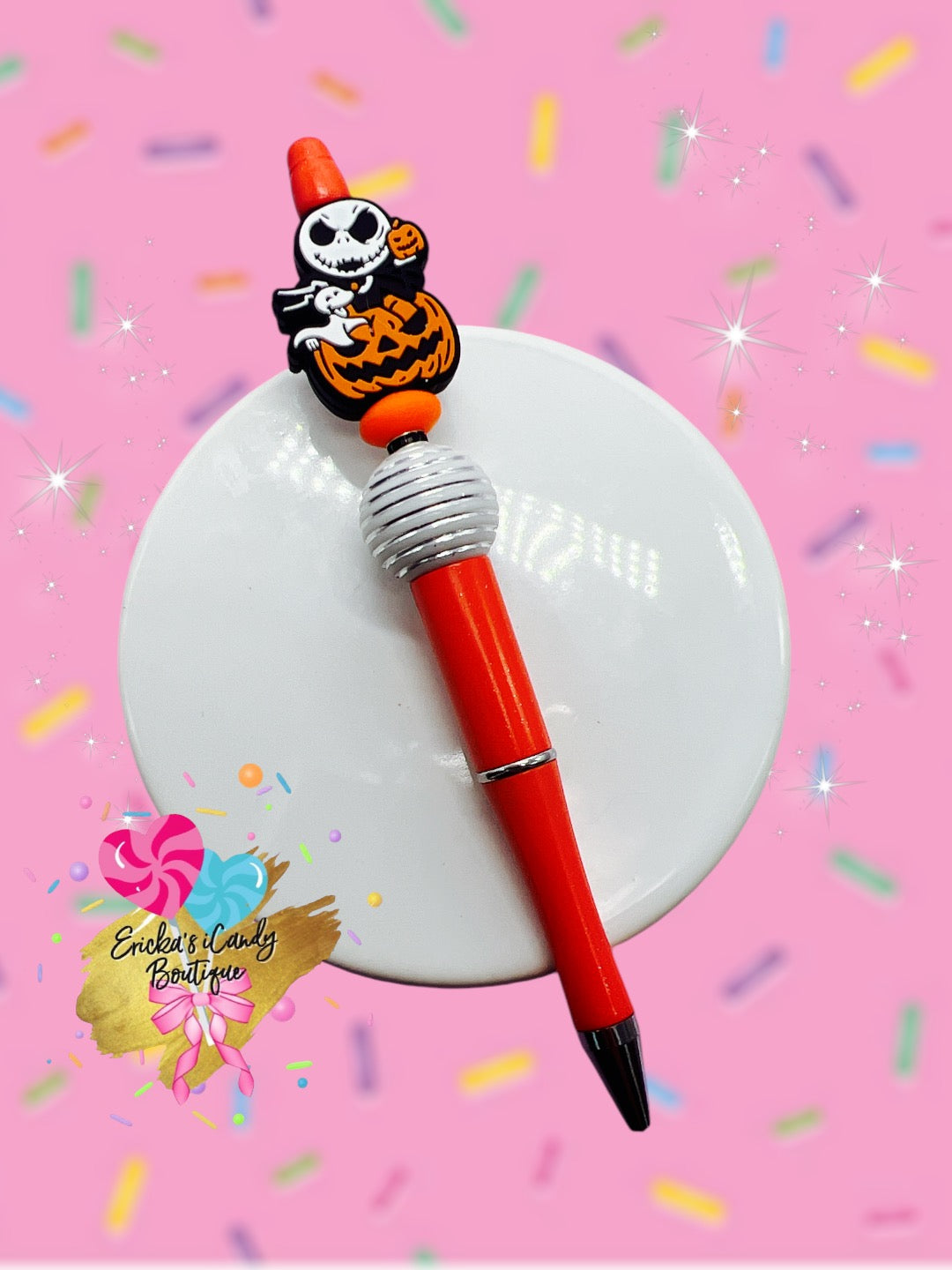 Pumpkin Jack - Beaded Pen