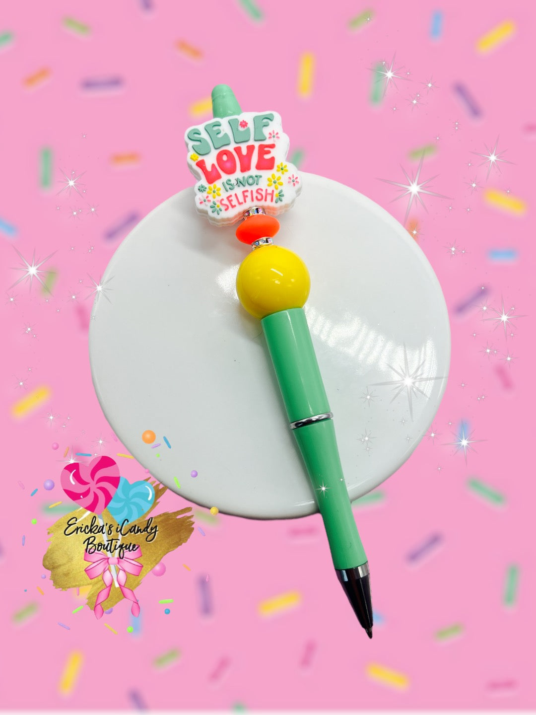 Self Love - Beaded Pen