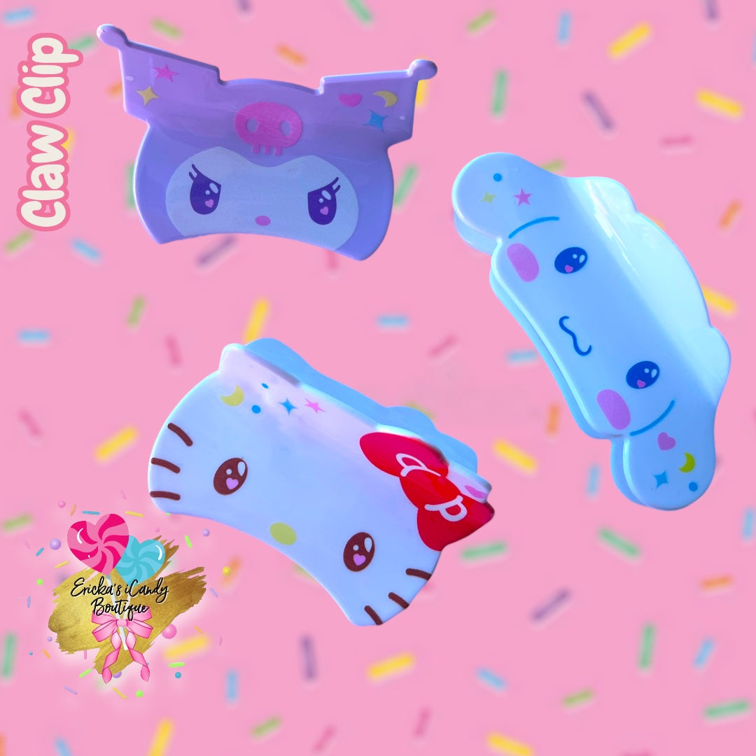 Sanrio Friends - 4in Acrylic Claw Clip