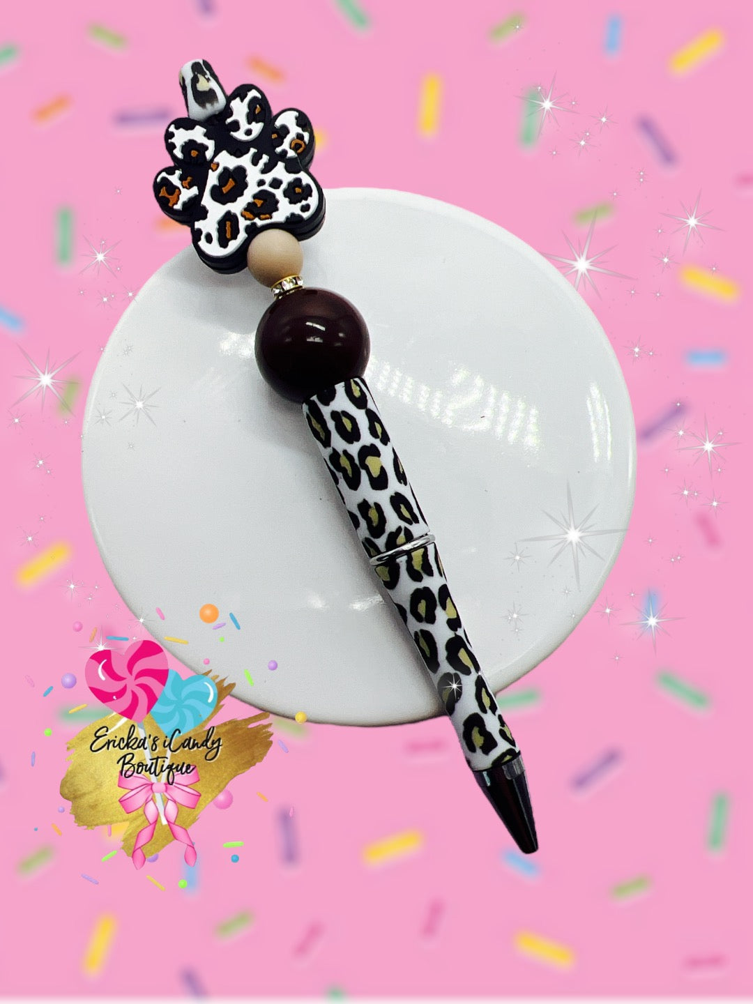 Dog Paw - Beaded Pen