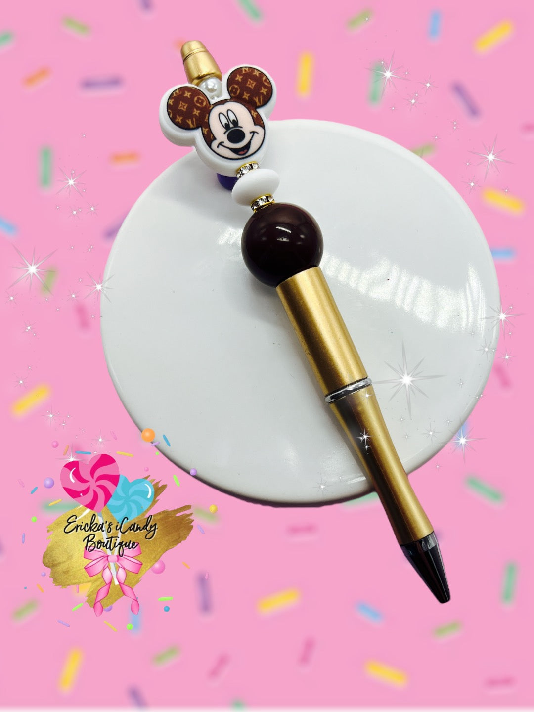 LV Mouse - Beaded Pen