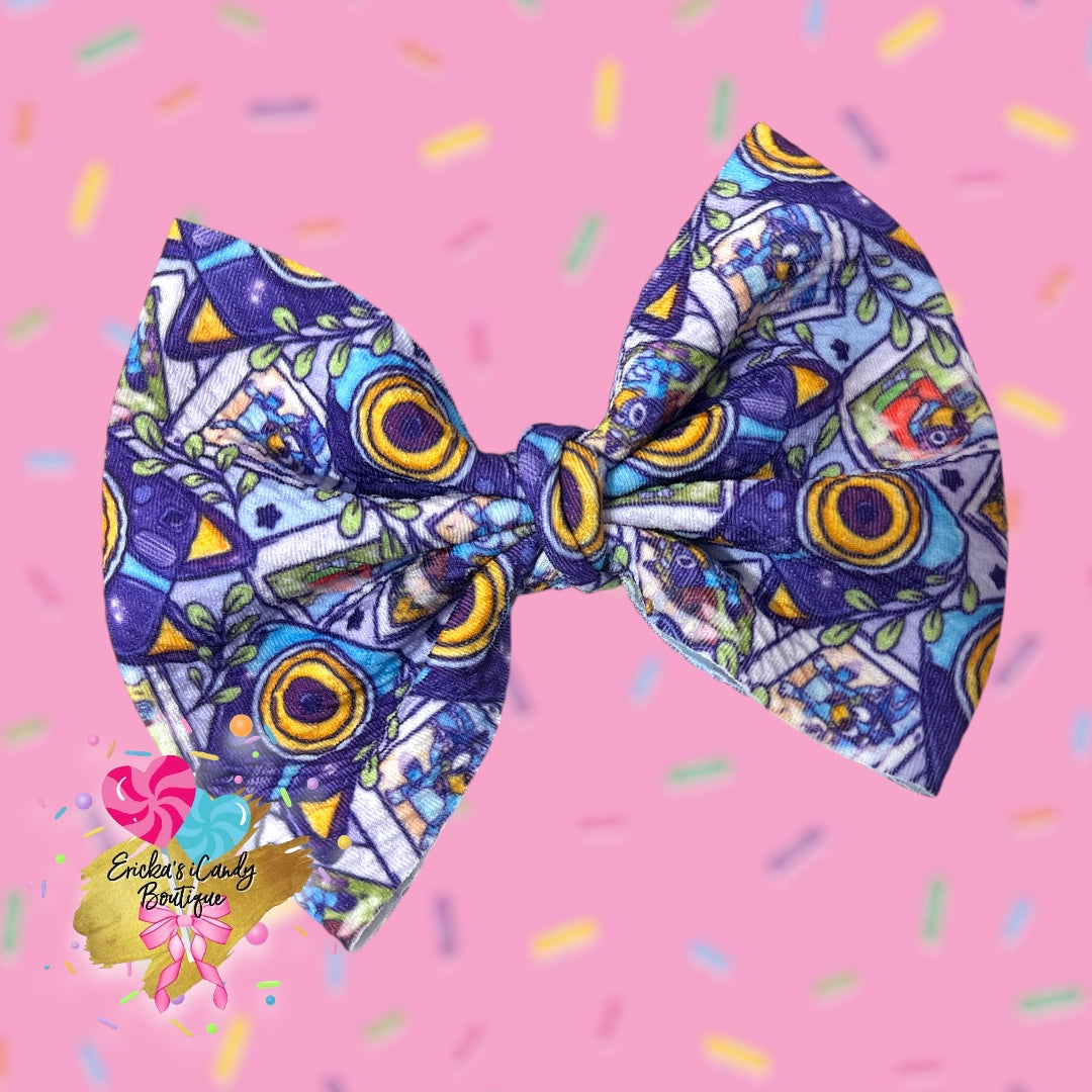 Polaroid Bluey - 5in Bullet Fabric Bow