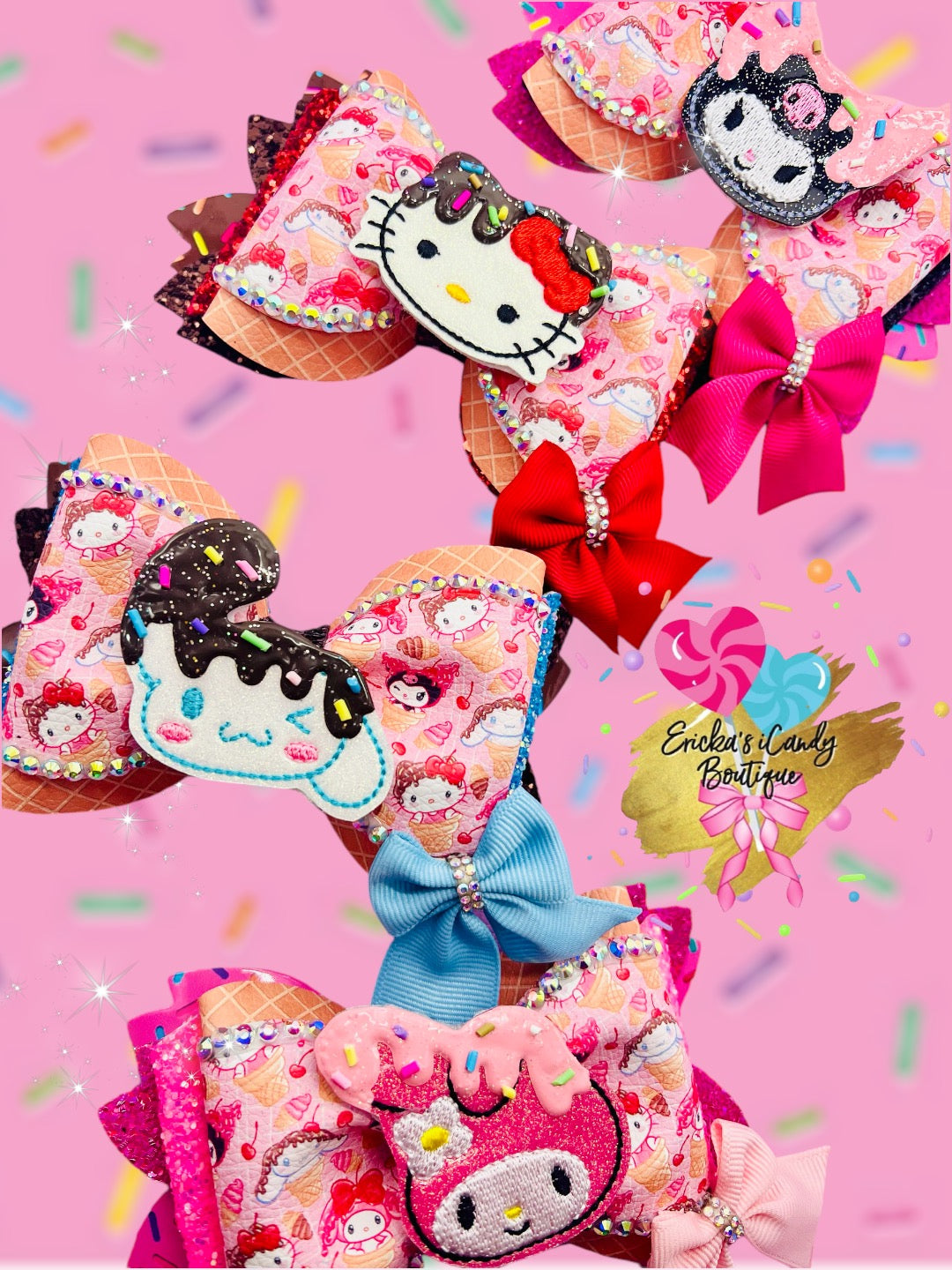 Sanrio Ice Cream - 5in OTT w/side bow