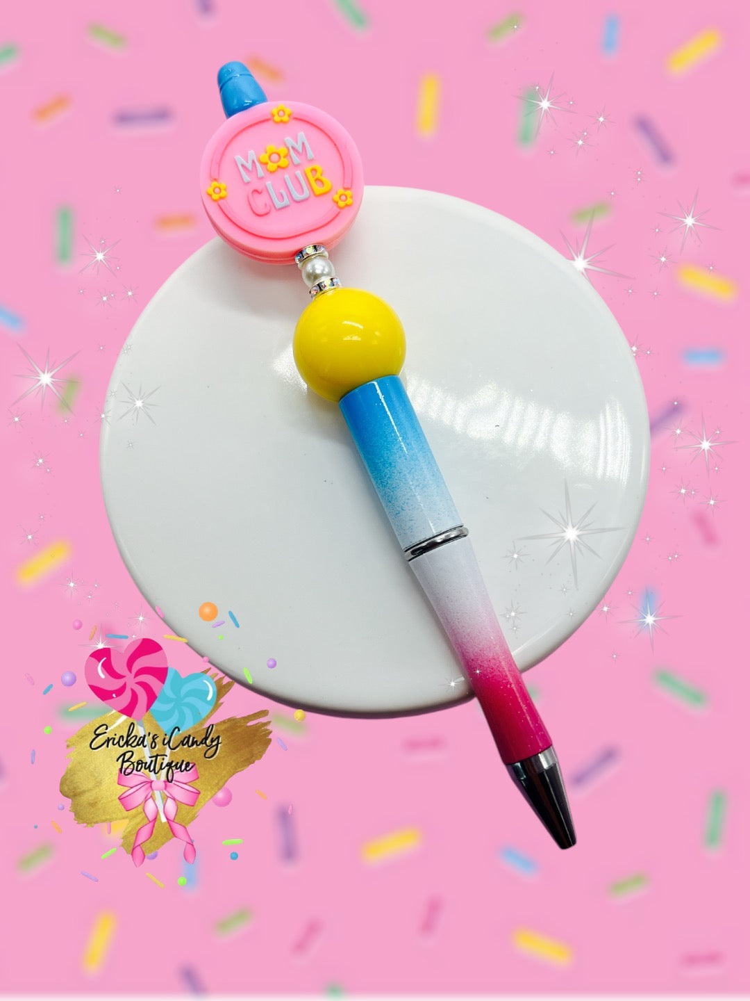 Pink Mom Club - Beaded Pen