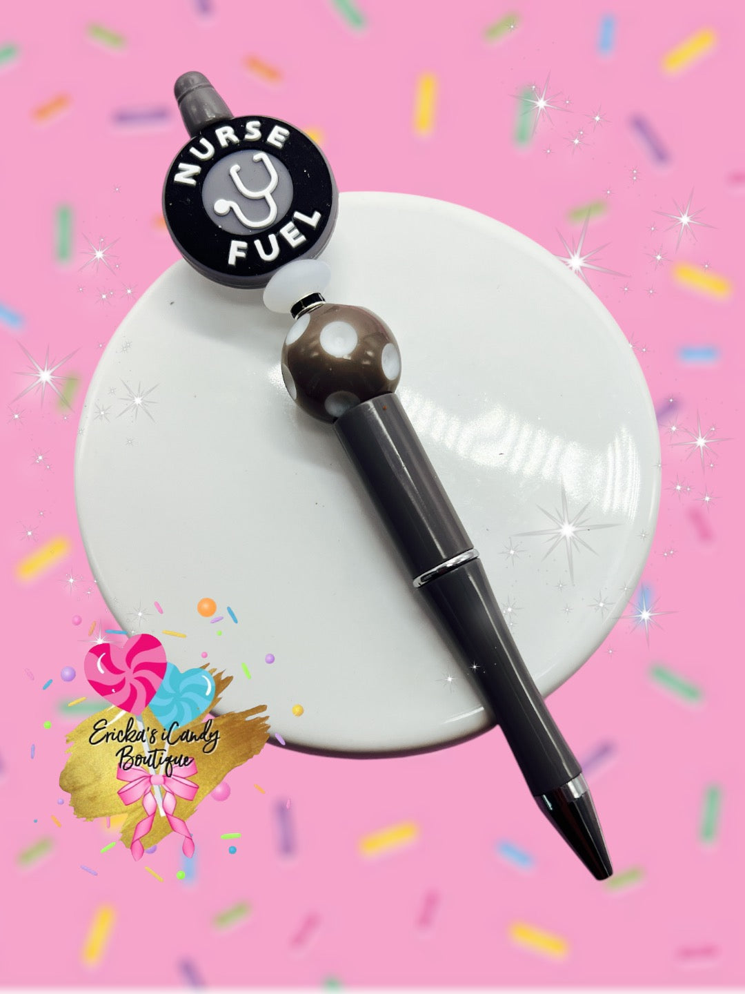 Nurse Fuel - Beaded Pen
