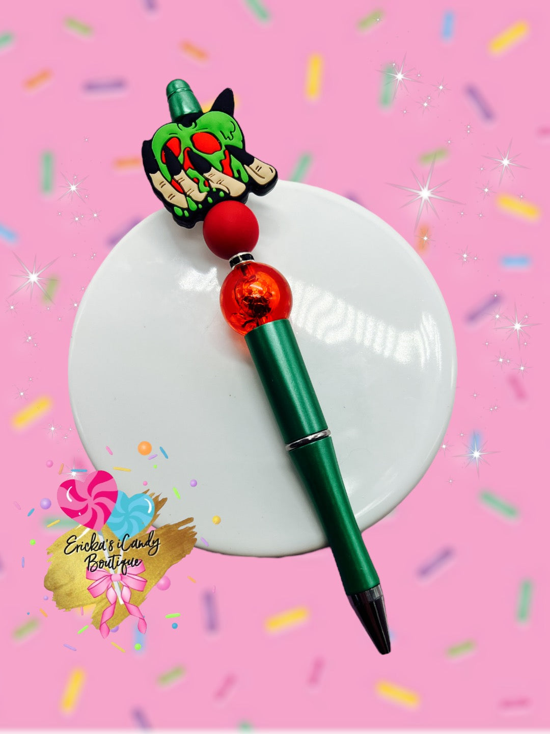 Rotten Apple - Beaded Pen