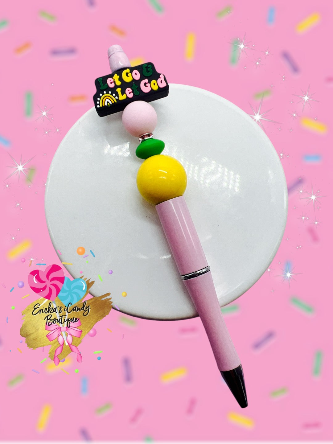 Let hago & Let God - Beaded Pen