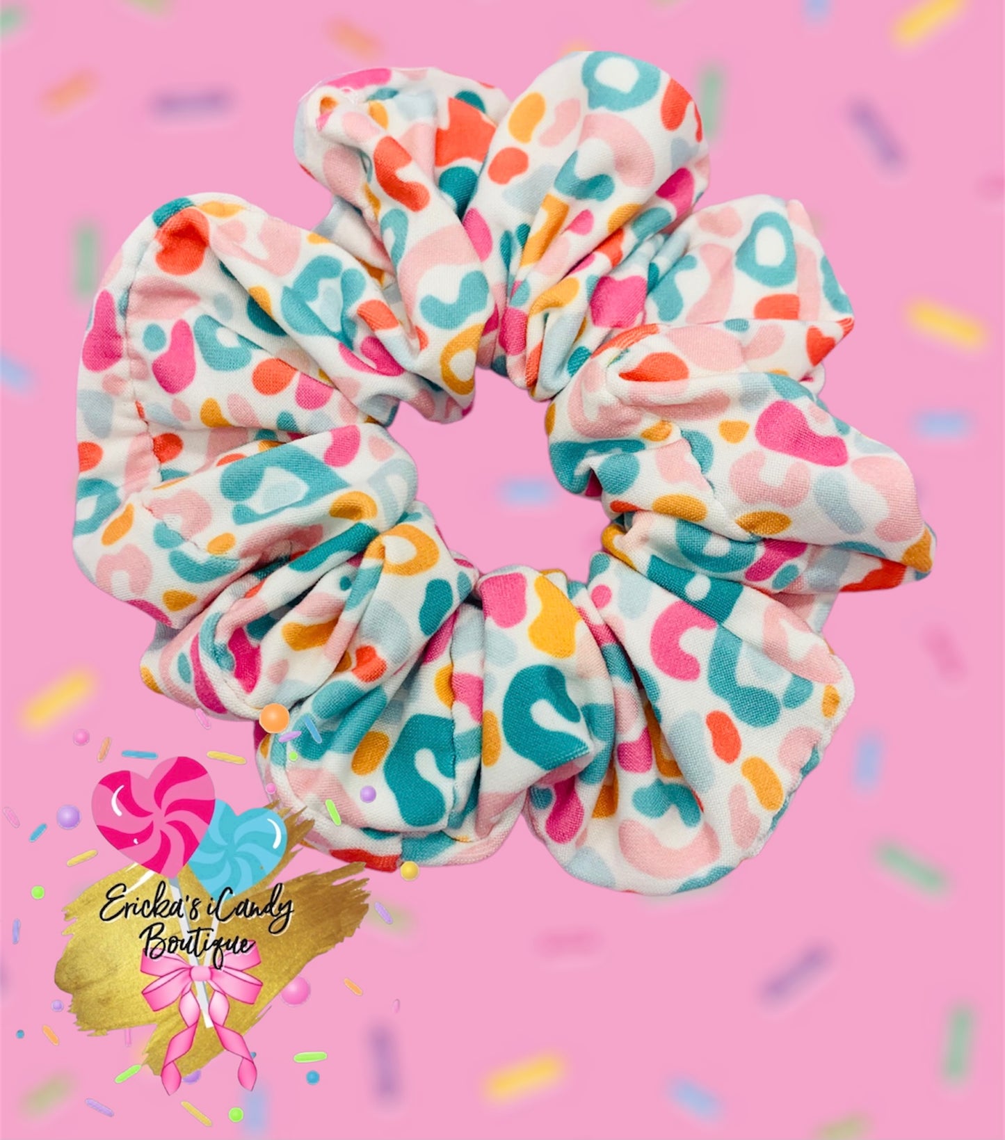 Colorful Leopard Scrunchie - DBP