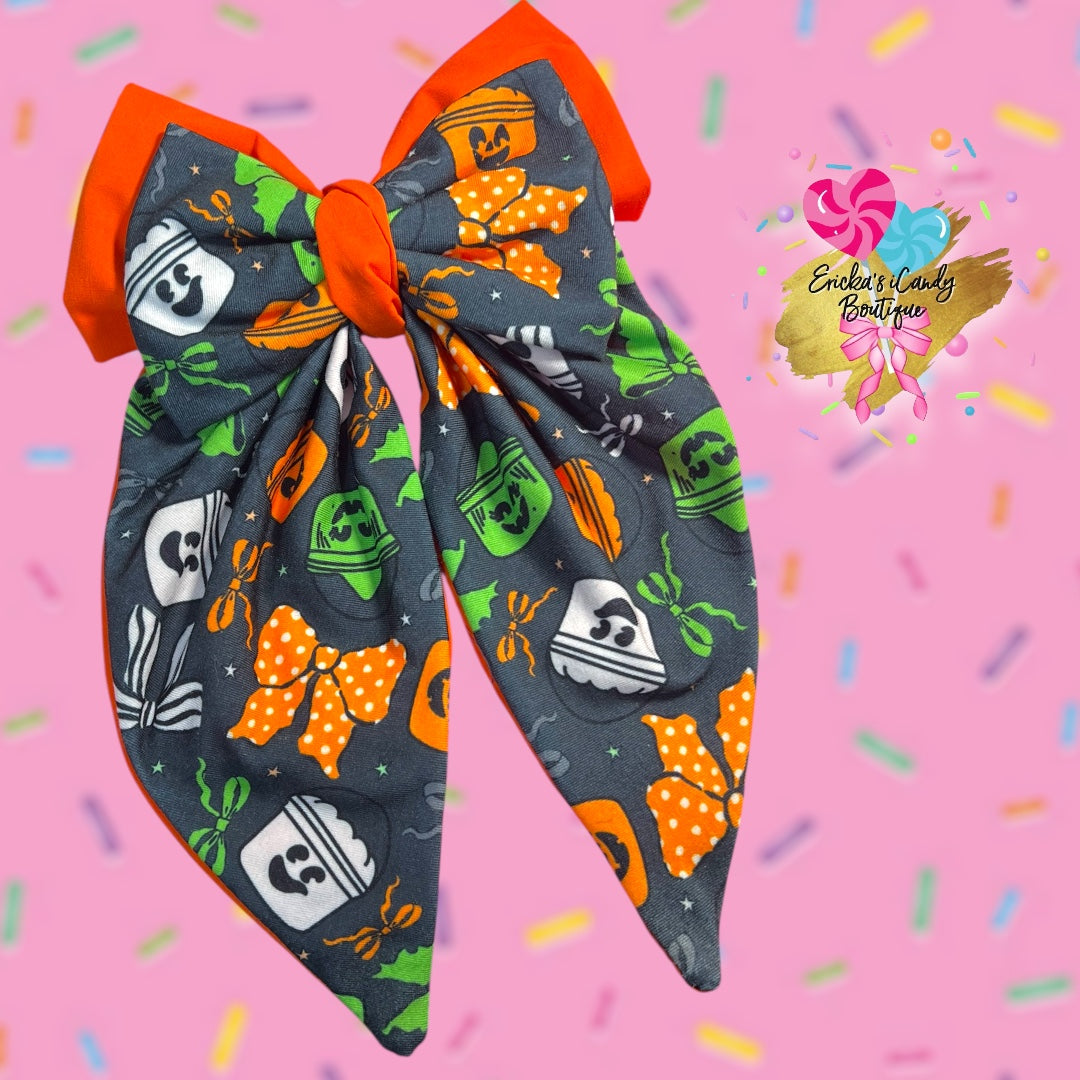 Halloween Buckets- Lazo Coquette