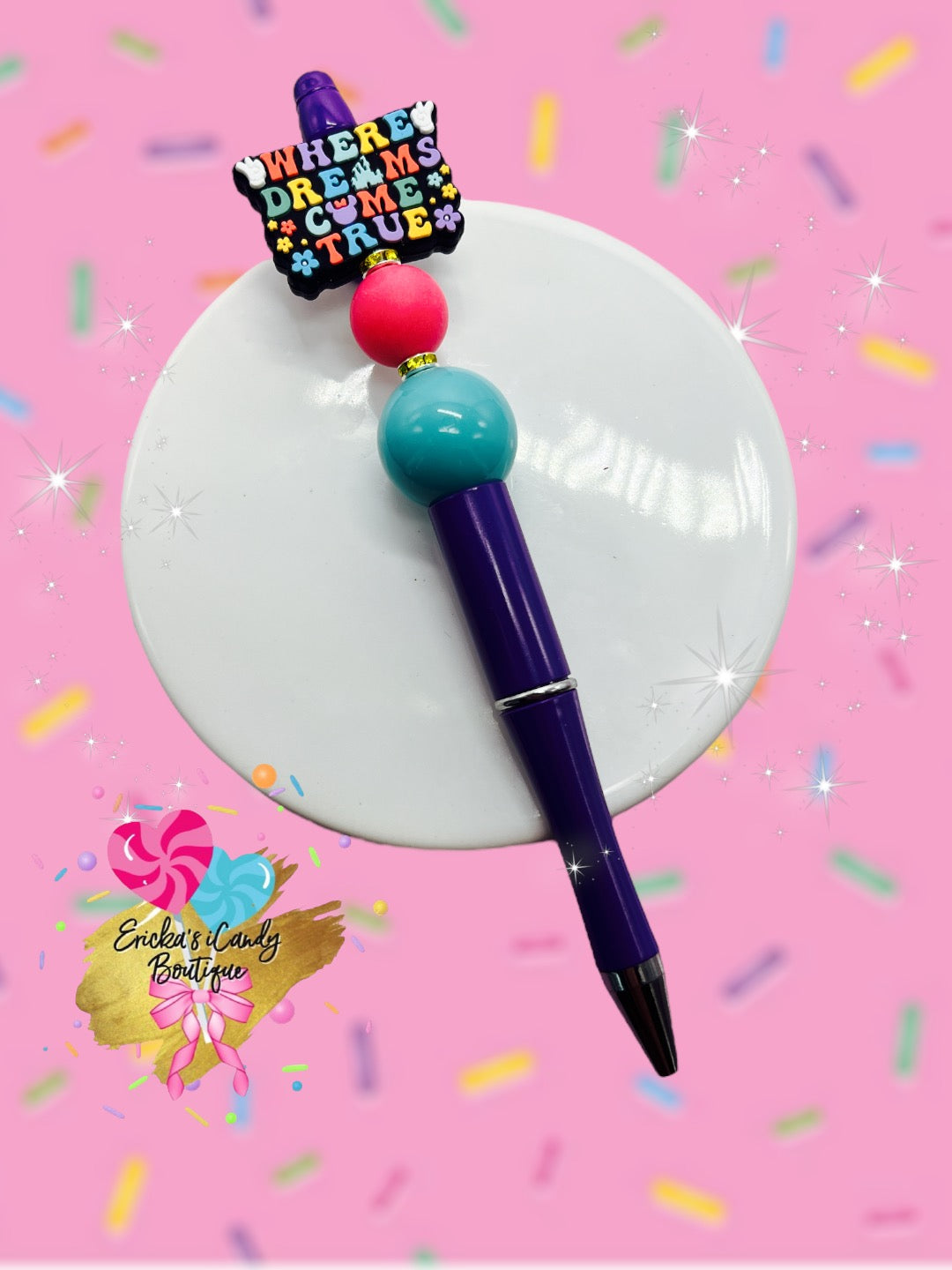 Where Dreams Come True - Beaded Pen