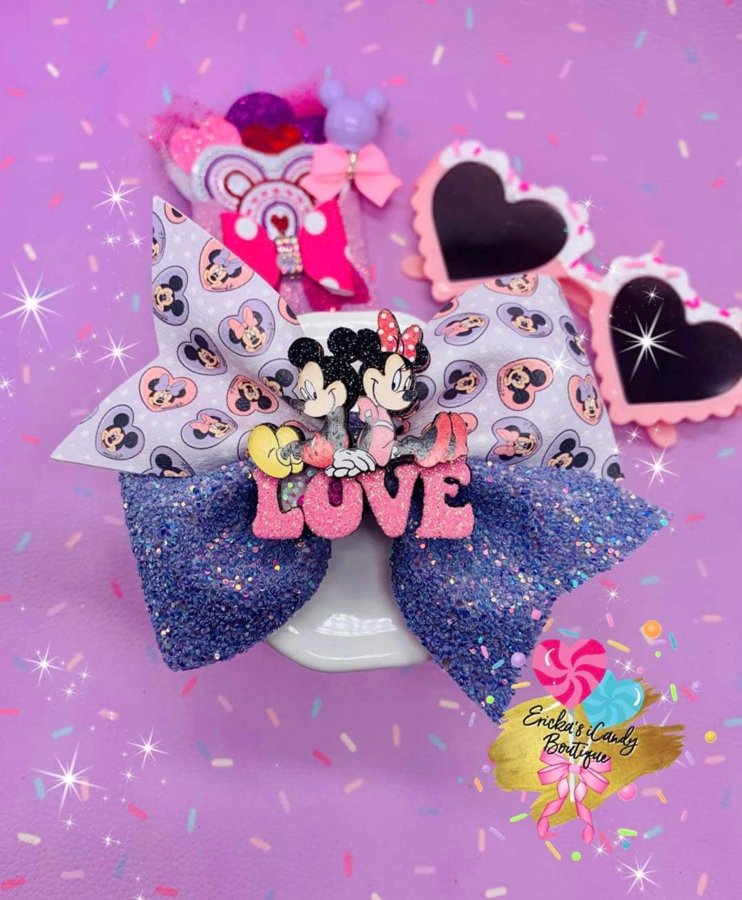 Purple Mouse Hearts 5in Larkin