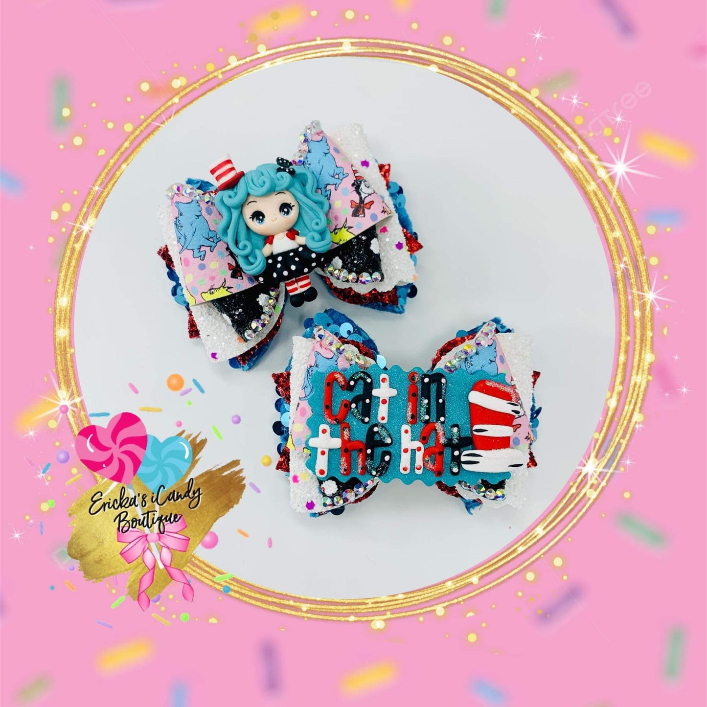 Blue Hair Cat With Hat