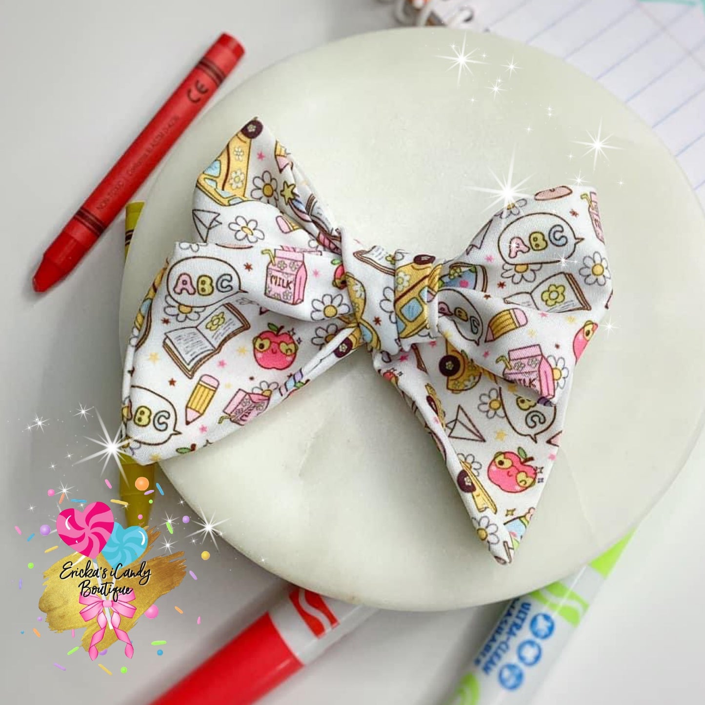 3.5in Cute School Handtied Bow