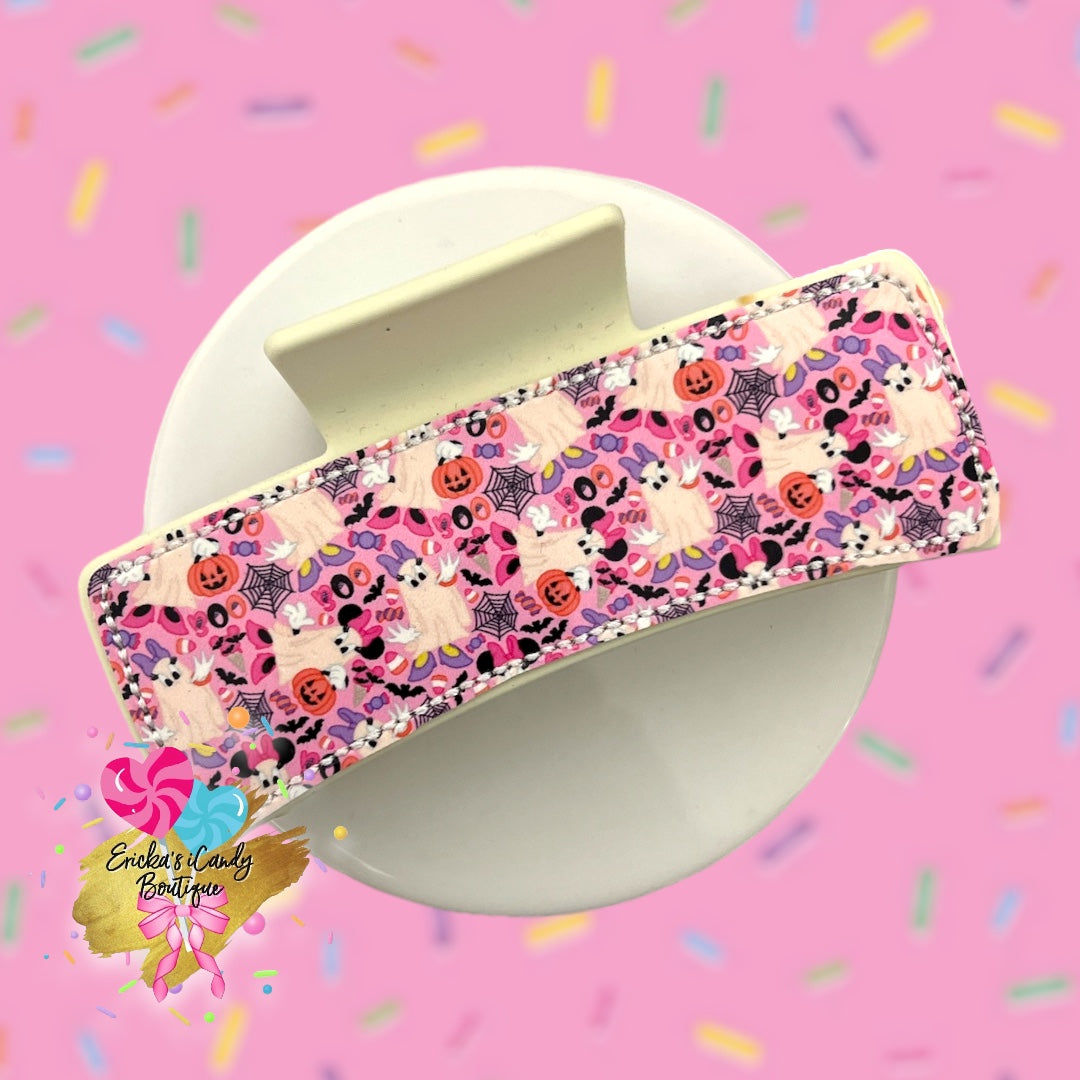 Mouse Ghost - 4in Embroidered Claw Clip