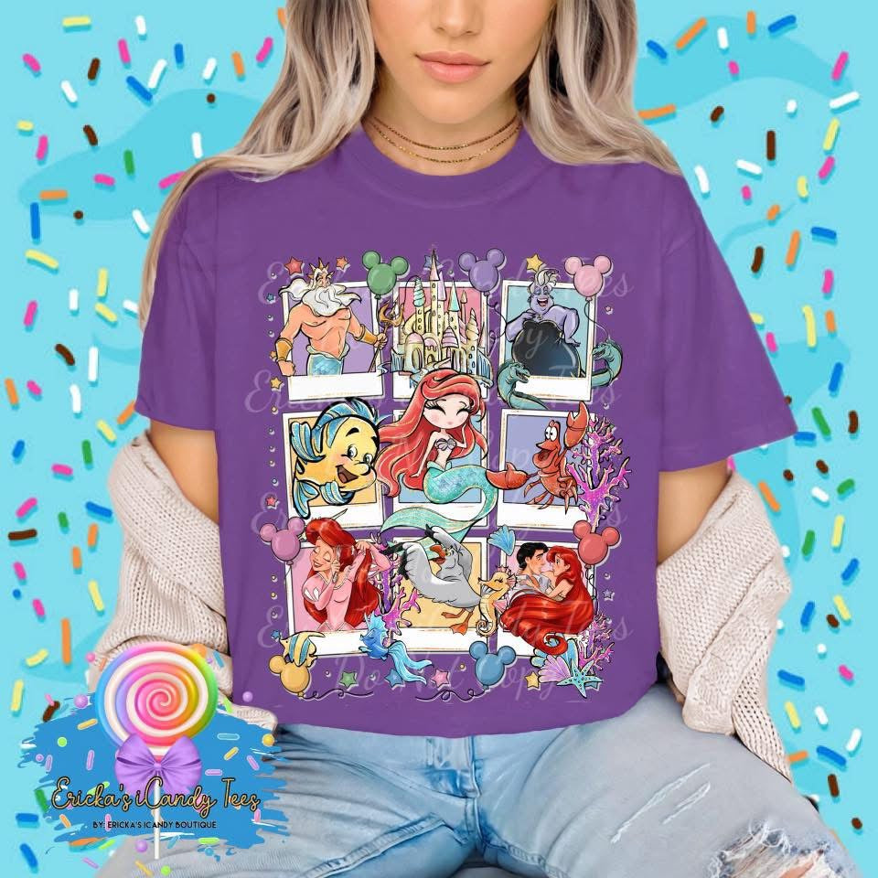 Mermaid Polaroid Collage - Kids & Adult Apparel