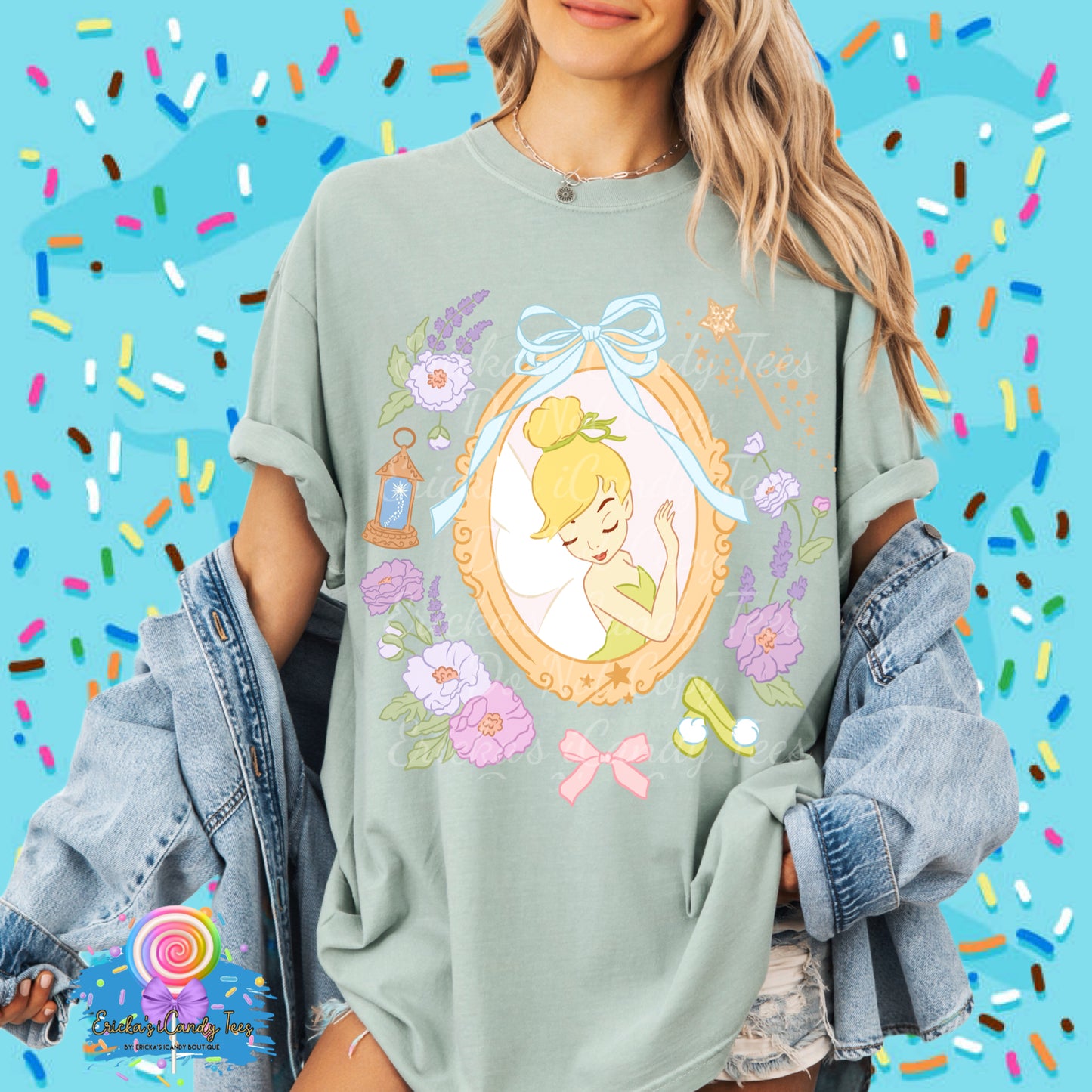 Fairy Princess Floral Frame - Kids & Adult Apparel