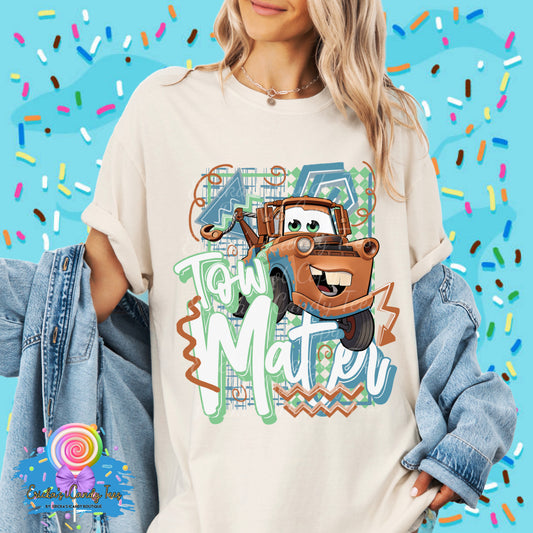 Retro Tow Truck - Kids & Adult Apparel