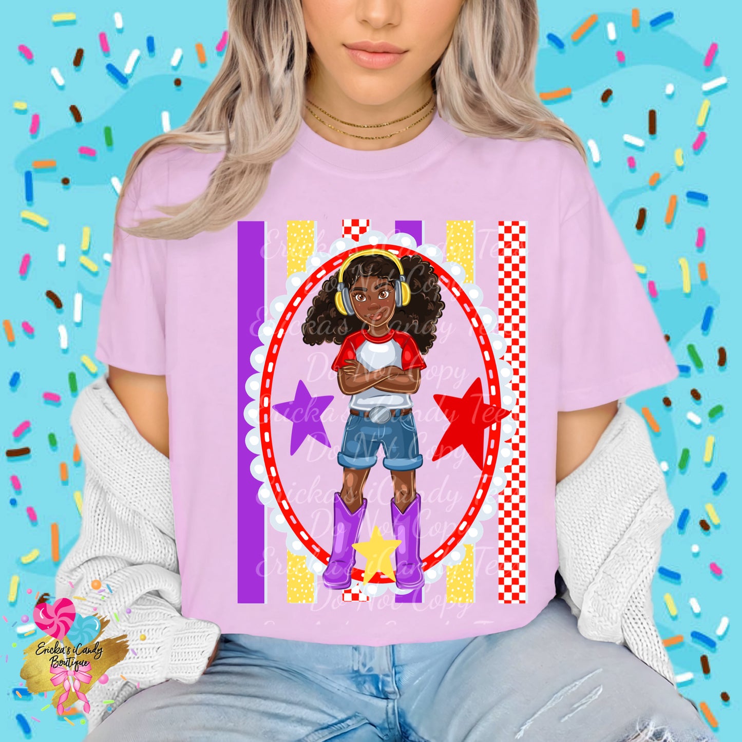 Blaze Striped Frame- Kids & Adult Apparel