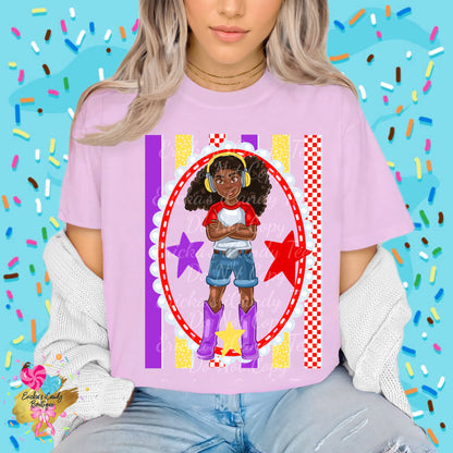 Blaze Striped Frame- Kids & Adult Apparel