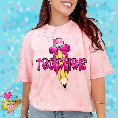 Teacher Pencil - Kids & Adult Apparel