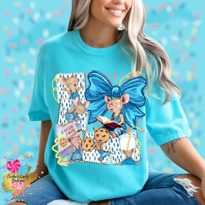 Give A Mouse A Cookie Storybook (With Bow or Without Bow) - Kids & Adult Apparel