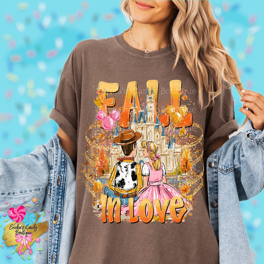 Fall in love cowboy - Kids & Adult Apparel