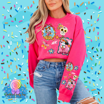 Mouse Dia De Los Muertos Locket - Tees & Sweatshirts