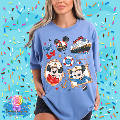 Sailor Mouse (Girl or Boy) - Kids & Adult Apparel