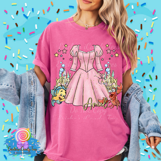 Mermaid Princess Dresses - Kids & Adult Apparel