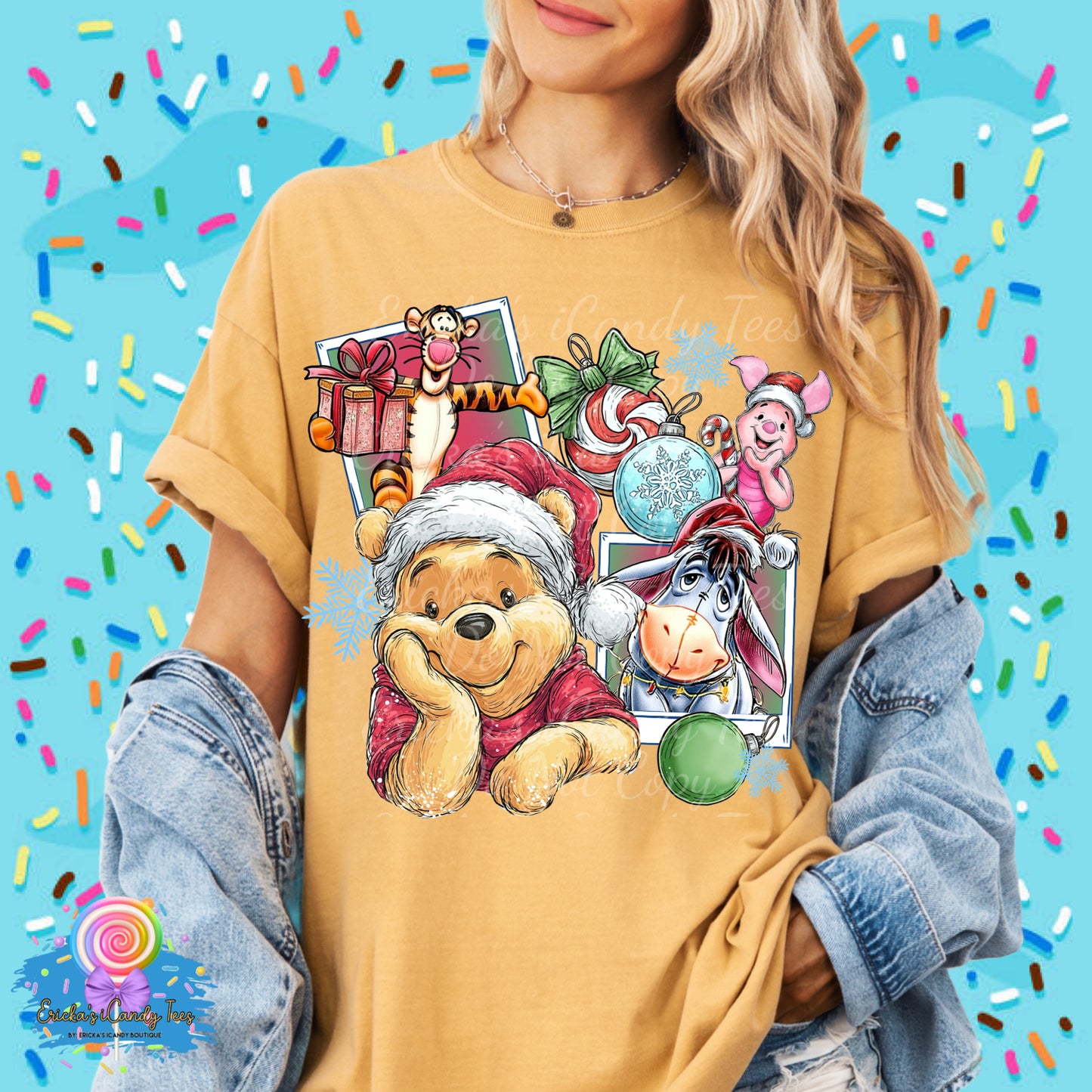Pooh Holiday Polaroid - Tees & Sweatshirts