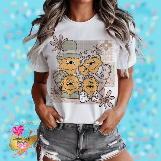 Boujee Bear Family - Kids & Adult Apparel