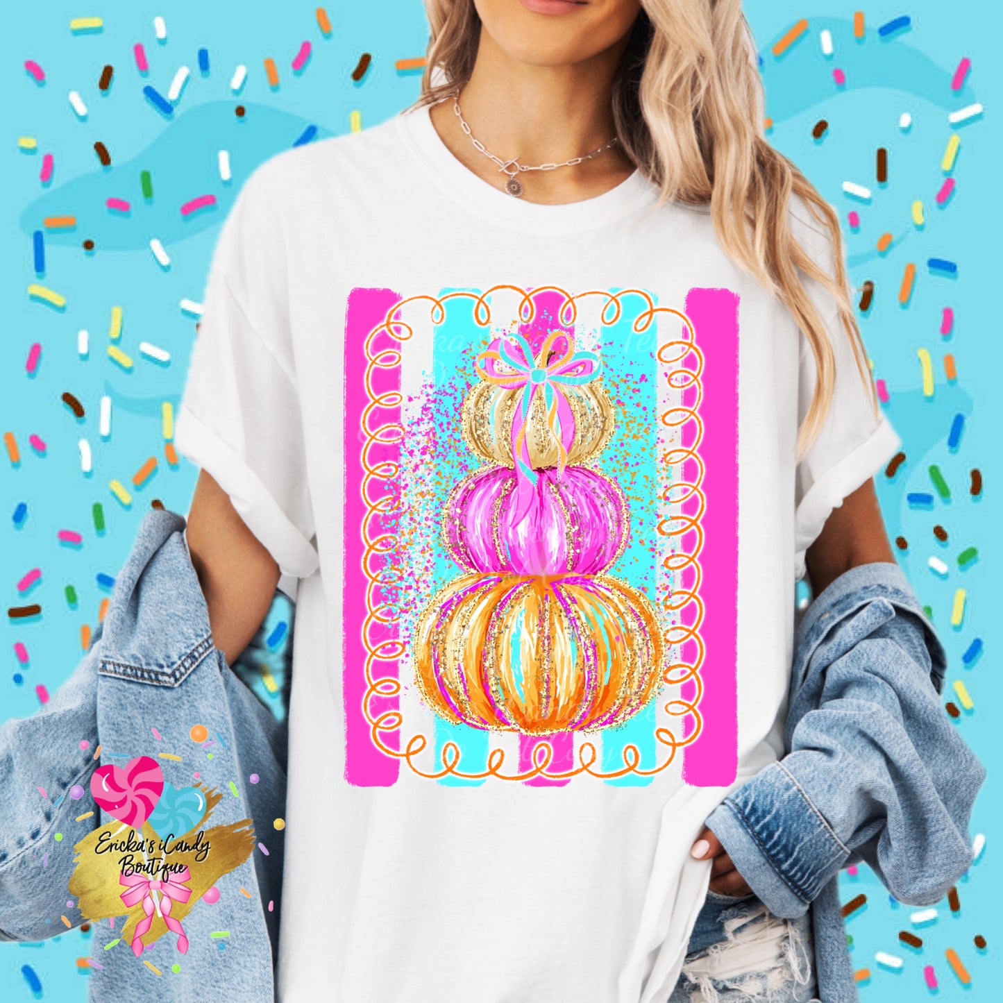 Fushia Pumpkins- Kids & Adult Apparel