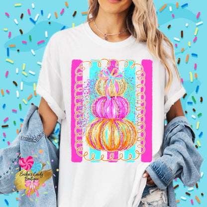 Fushia Pumpkins- Kids & Adult Apparel