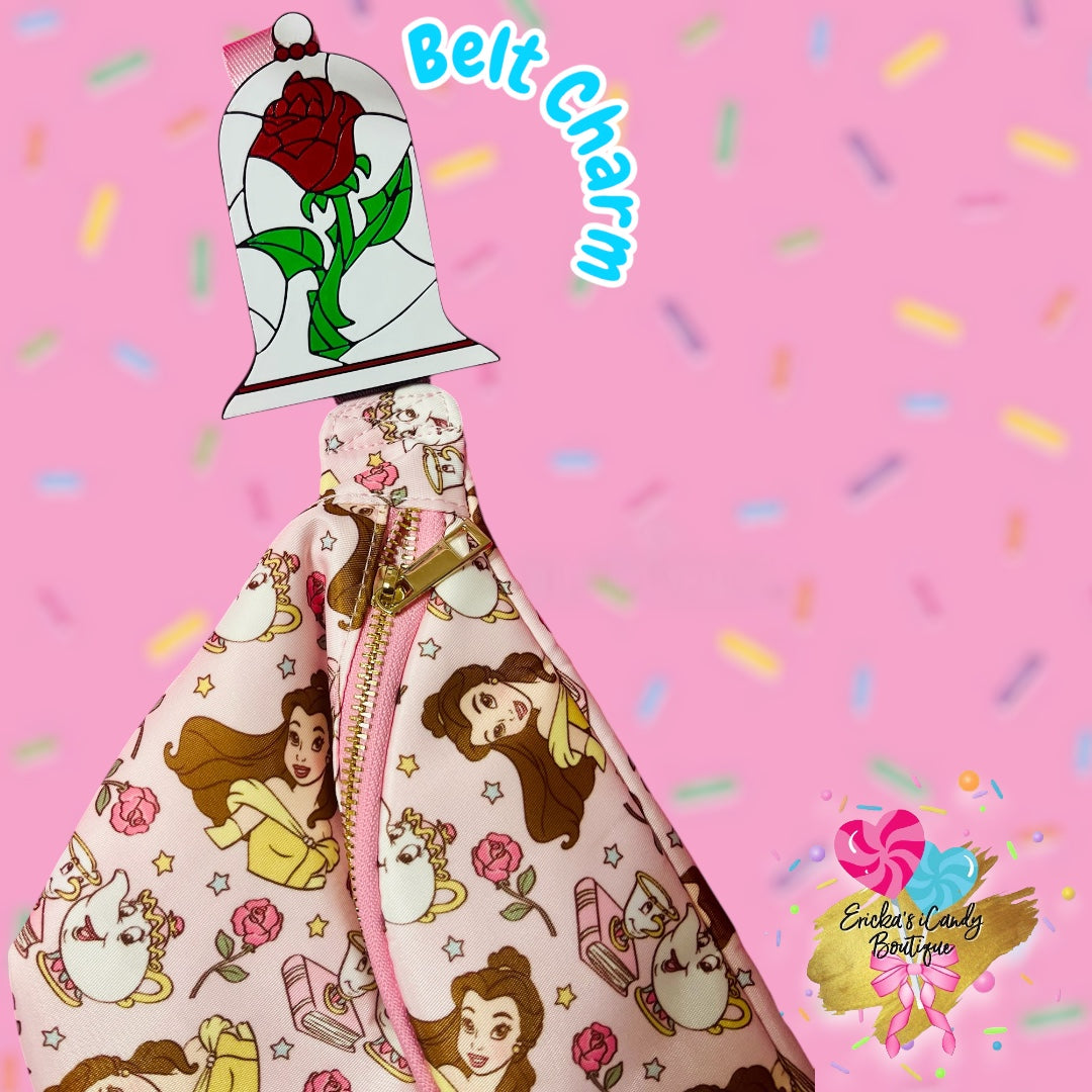 Enchanted Rose- Belt Charm (Large Size)