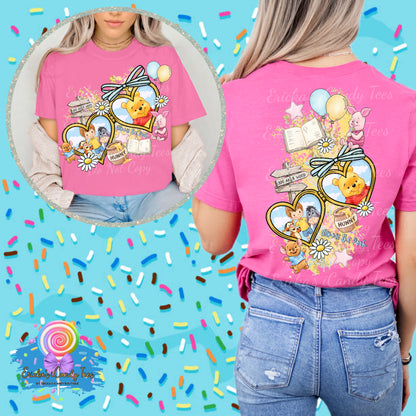 Pooh Heart Locket -Apparel Front & Back