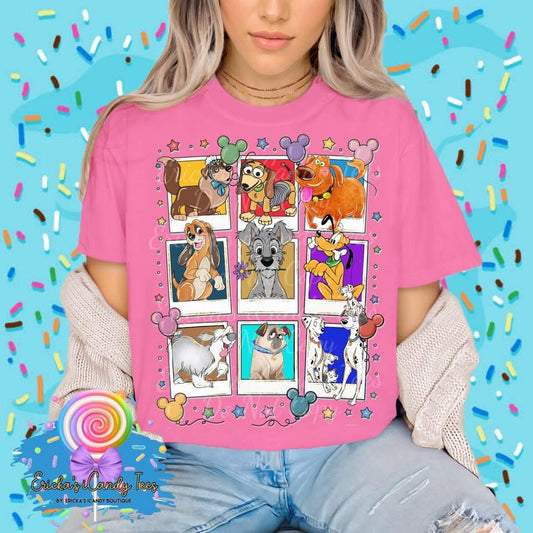 Magical Dogs Polaroid Collage - Kids & Adult Apparel