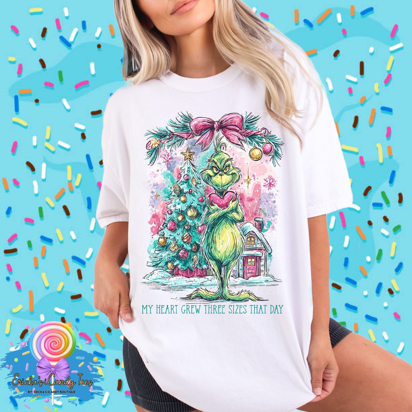 Green Guy Pink Heart - Tees & Sweatshirts