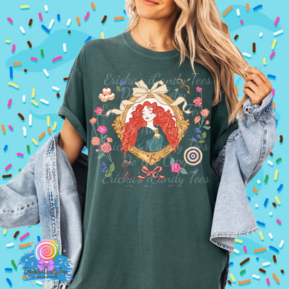 Brave Princess Floral Frame - Kids & Adult Apparel